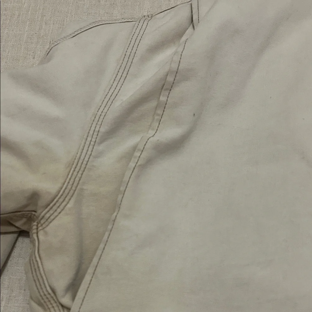 Vintage Carhartt Jacket XL Tan Thrashed Distressed Quilted Chore Barn - Picture 10 of 16